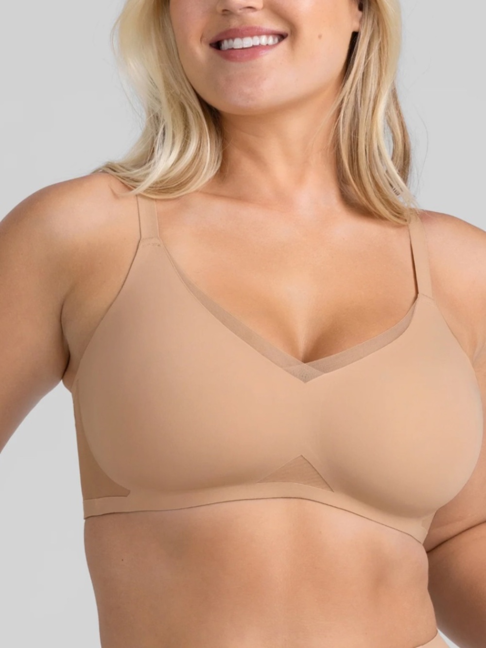 Honeylove Liftware Crossover Bra Sand NWT Medium